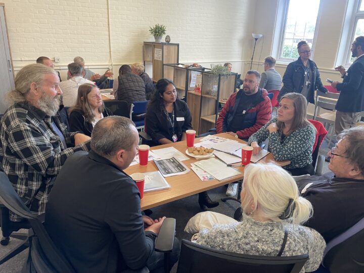 Group of people at coffee afternoon